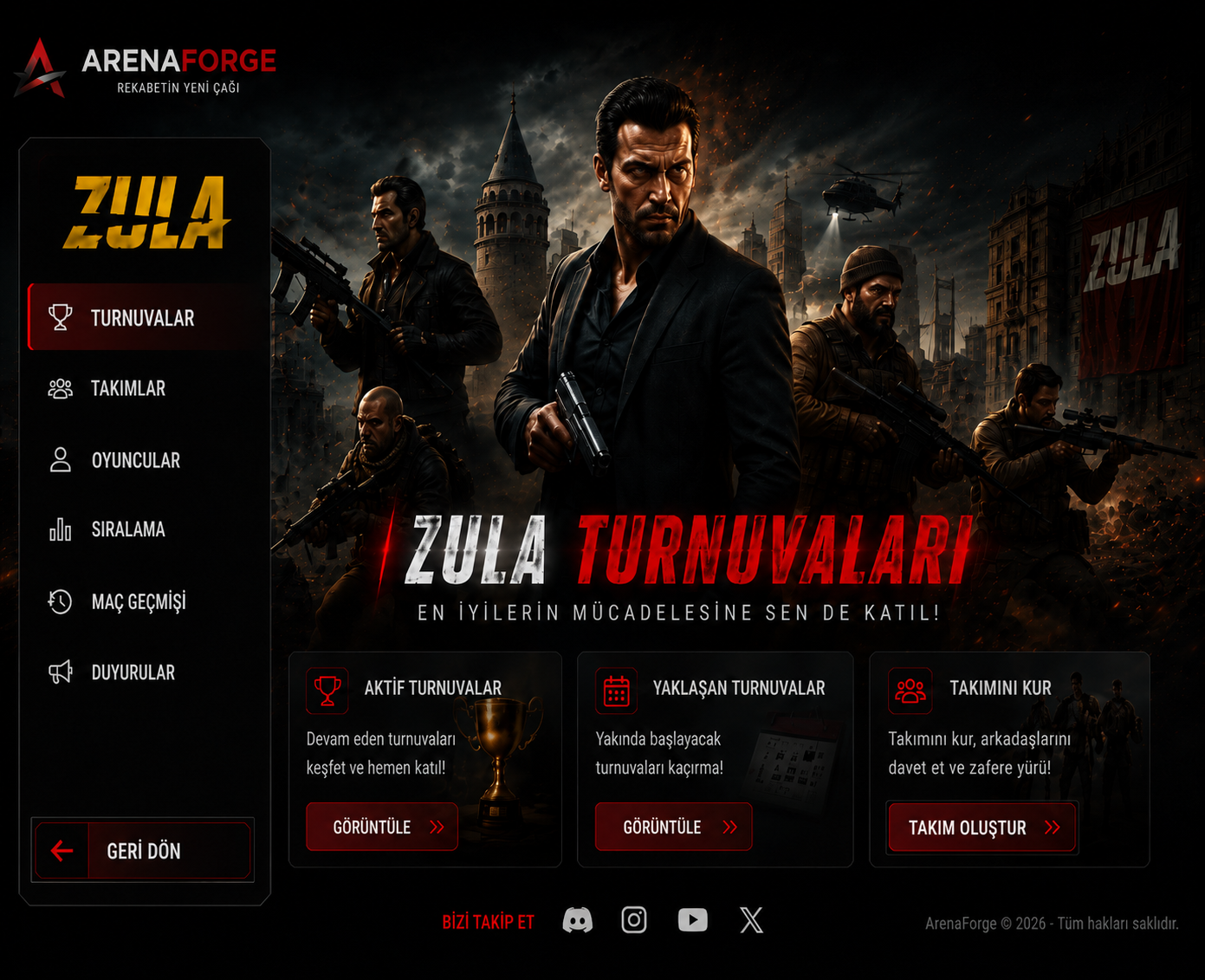 ArenaForge turnuva istemcisi